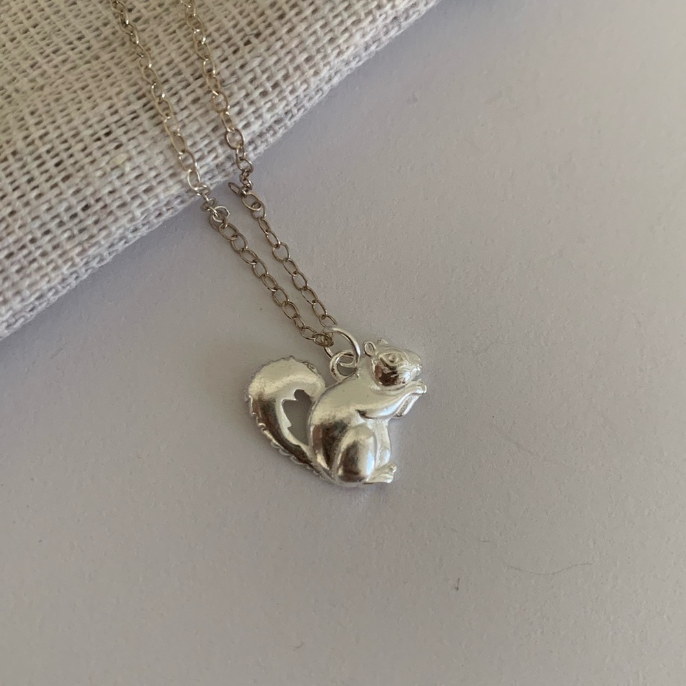 Sunny the Squirrel Sterling Silver Necklace